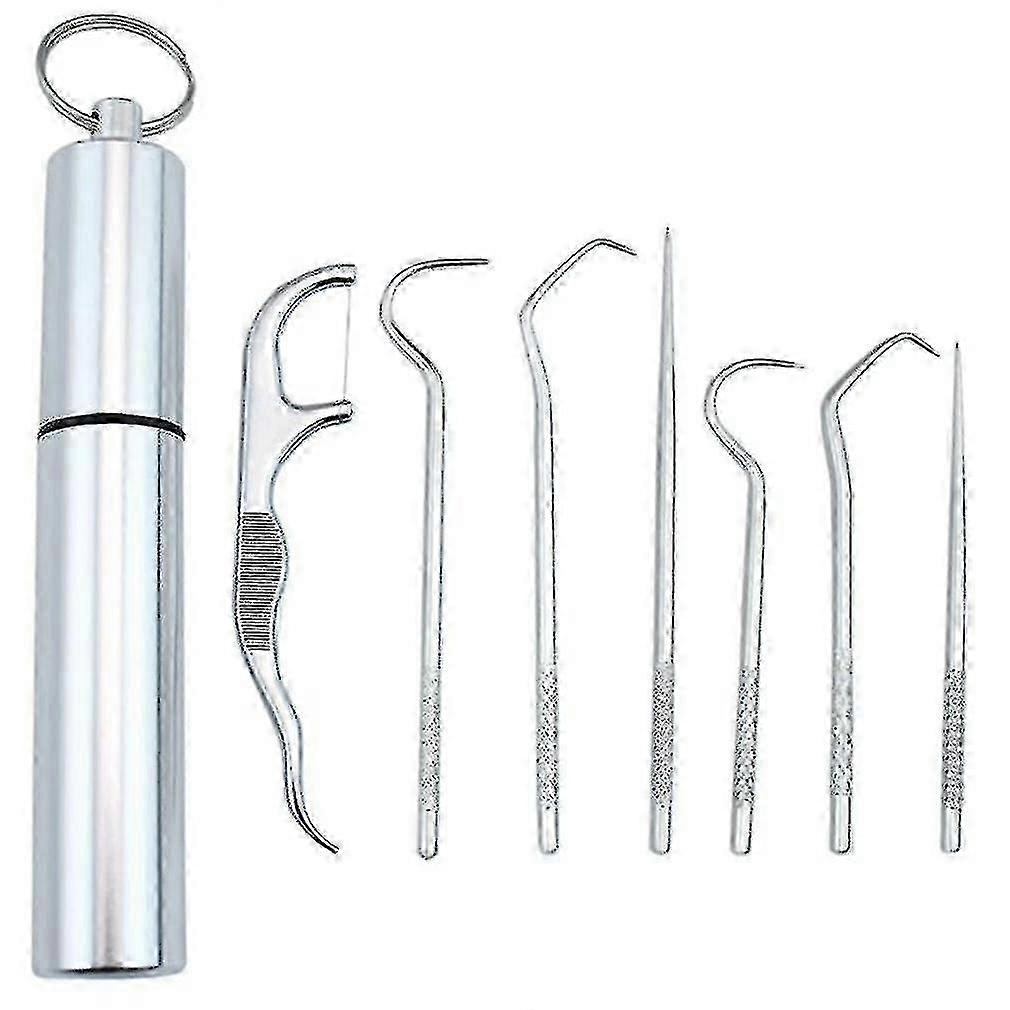 Stainless Titanium Toothpick Kit Compact Carry