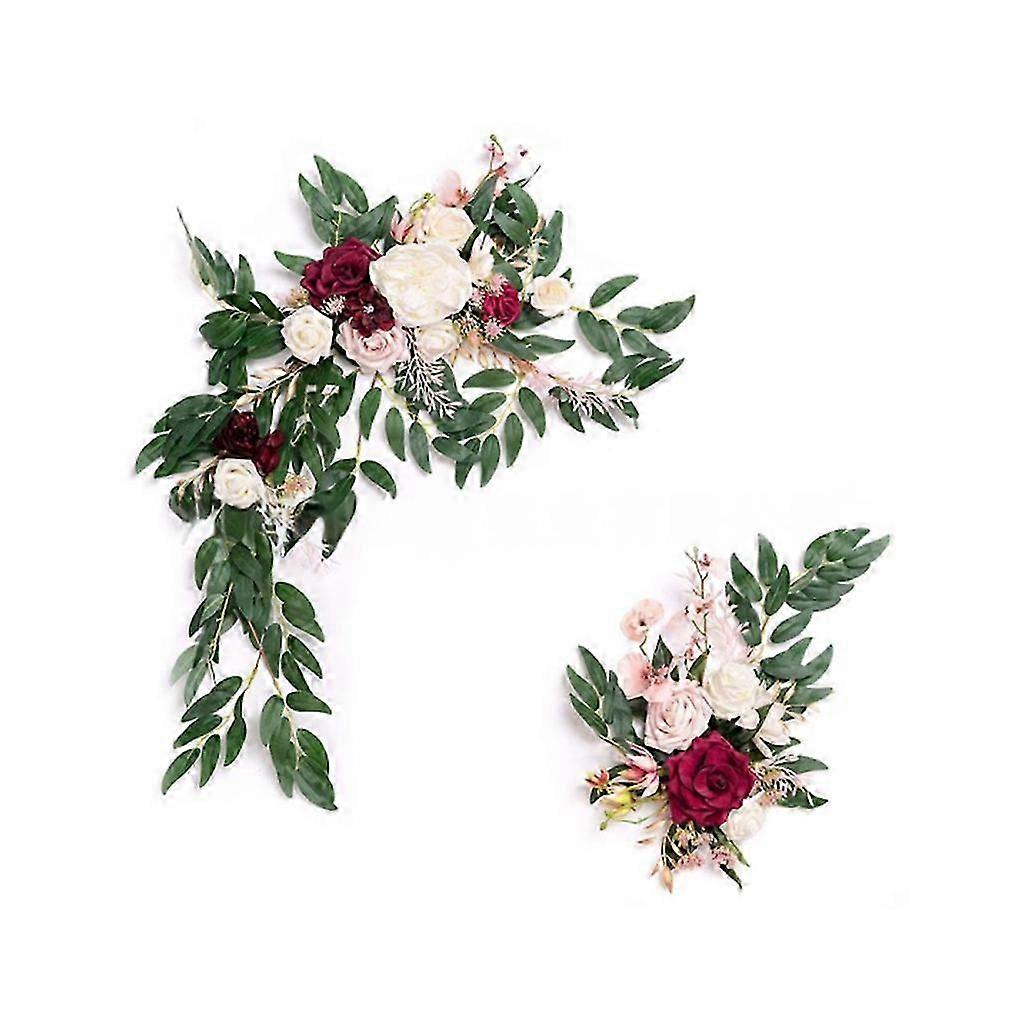 Elegant Silk Flower Backdrop Panel