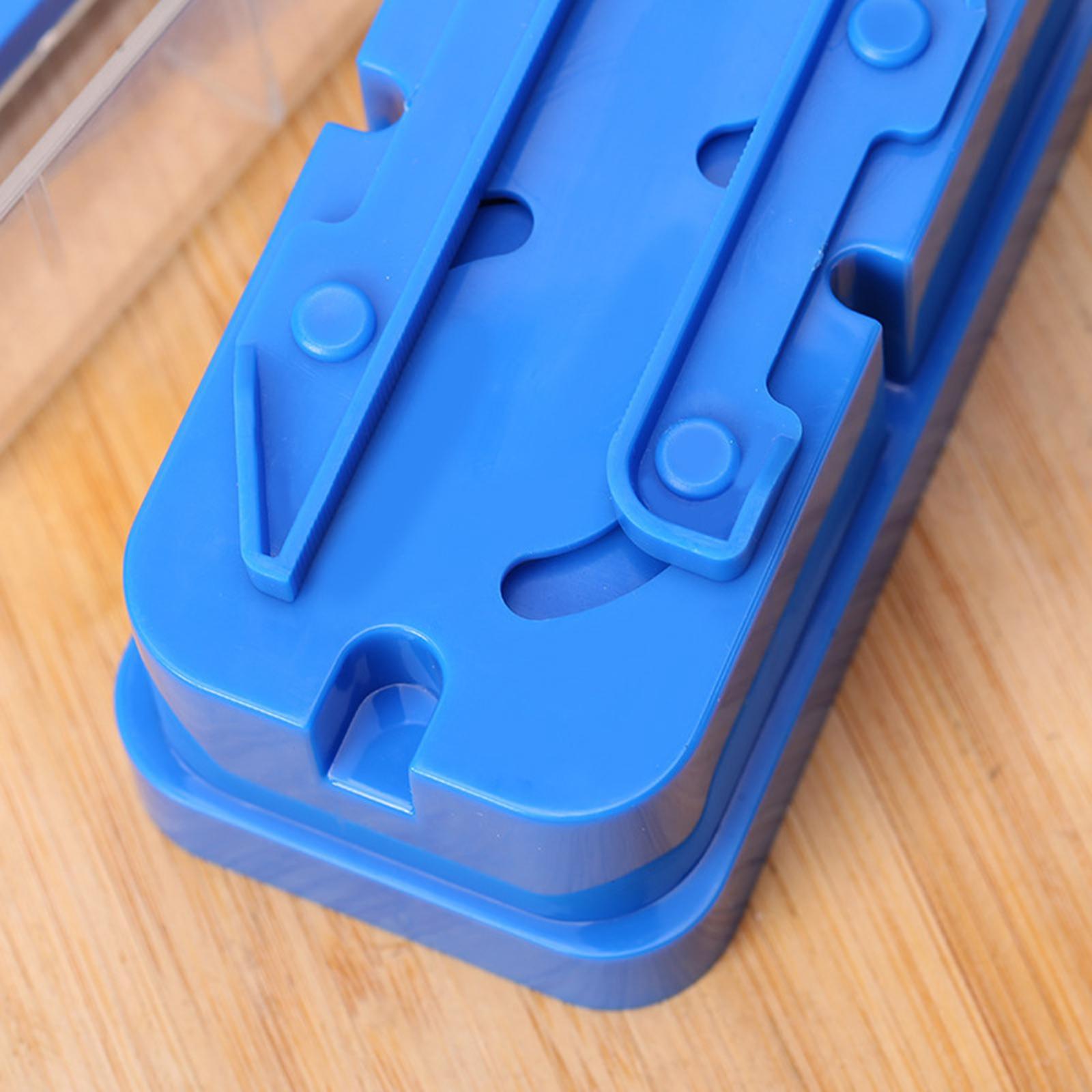 Compact Mini Cutter Compartment Box Case Cut into 1/2 1/4 1/8,