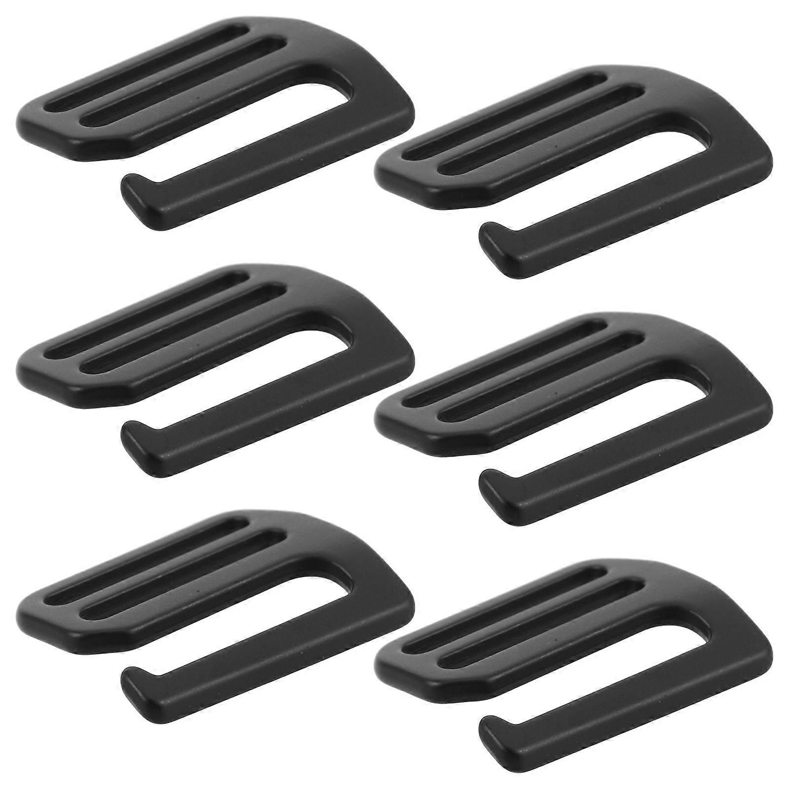 Five Hardware Accessories Adjustable Metal Buckles for Backpack Strap 6Pcs Set