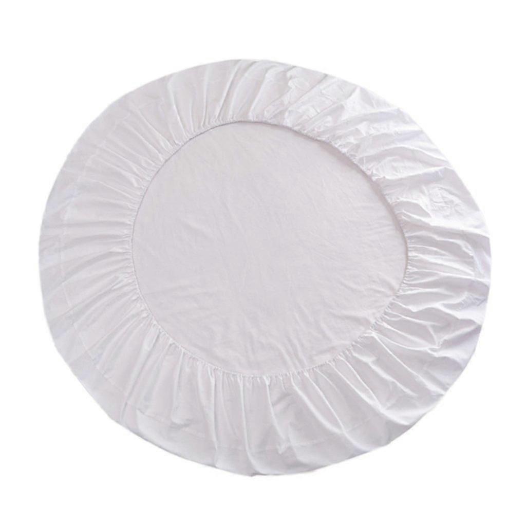 Solid Color Round Bed Fitted Sheet for Hotel and Home Use