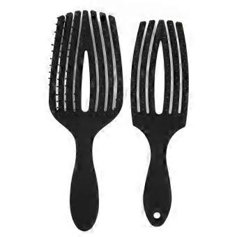 2 piezas de peine de 8 filas Juego de peines Desenredantes Masaje Seco Peinado de cabello húmedo Kit de peine de peinado de 6 filas para salón de belleza