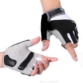 Bike Gloves Fingerless Gloves for Motorcycle Riding Black Design