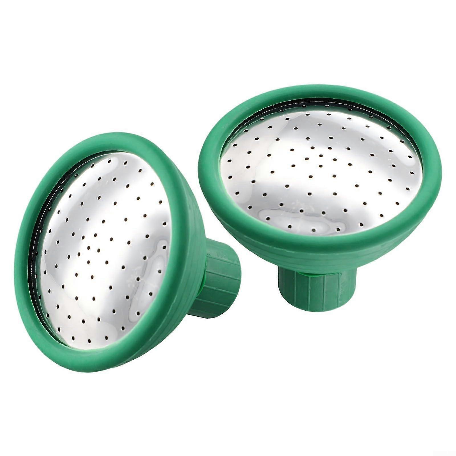 Robust Metal Rubber Rose Head 2PCS