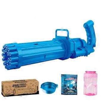 LED Transparent 21-Hole Bubble Gun