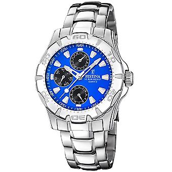 Festina multifunction Quartz Analog Men's Watch with Stainless Steel Bracelet F16242/J