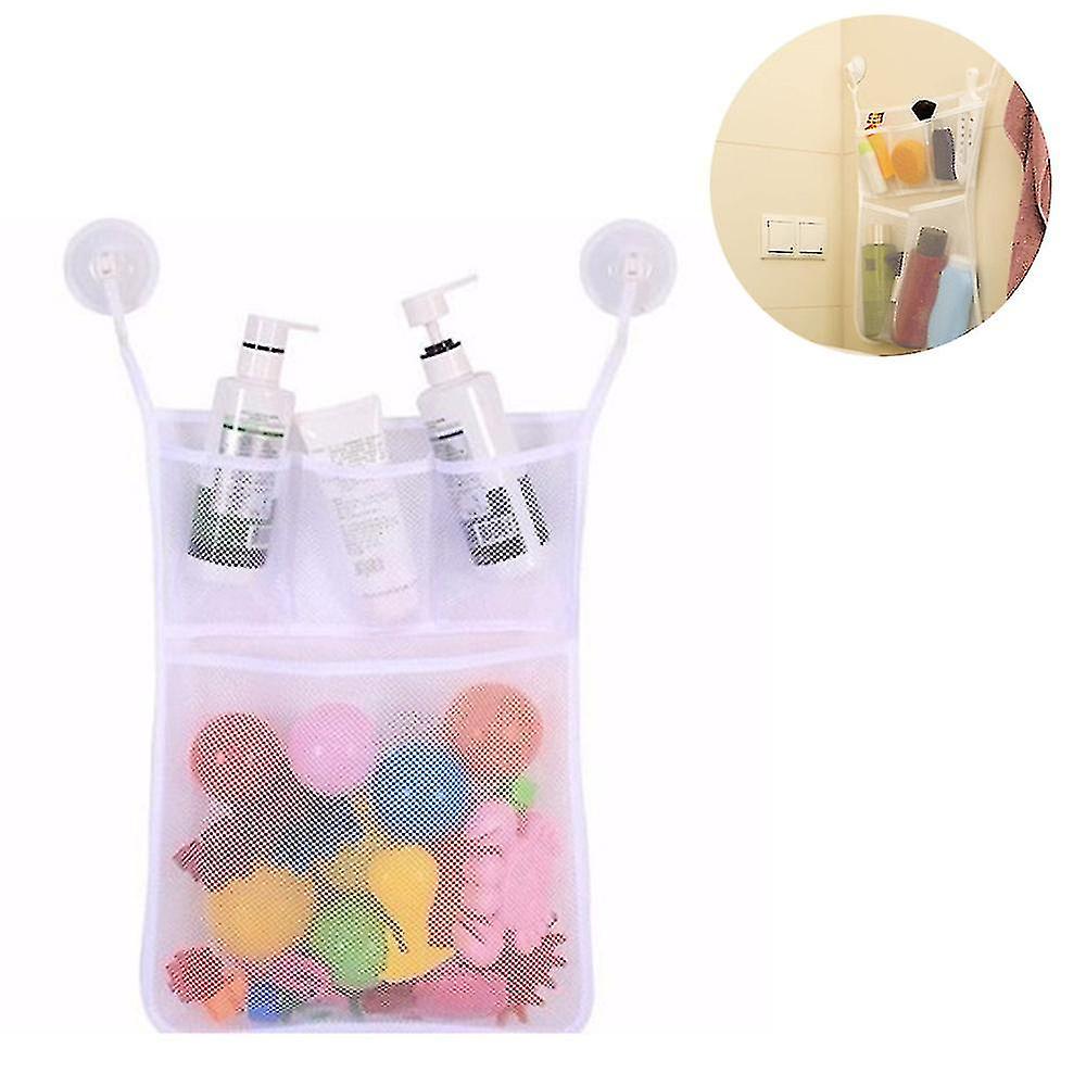 Bath Toy Organizer Mold Resistant Mesh Net Basket Shower Caddy Storage