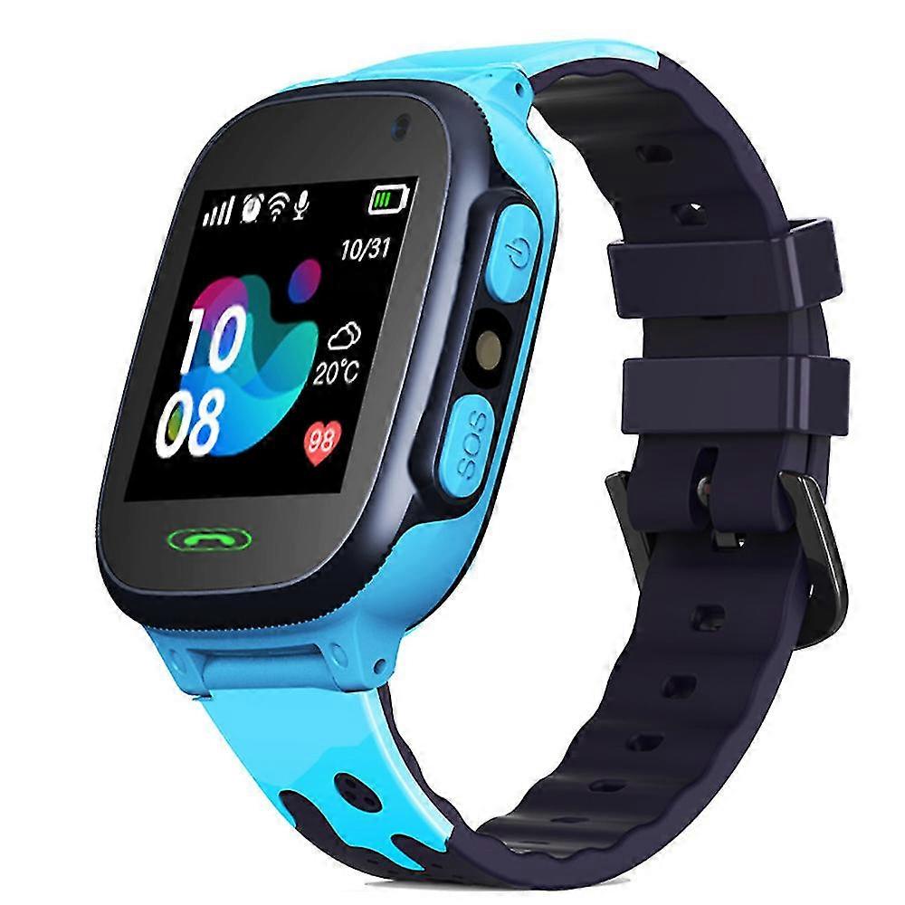 Kids Smart Watch For Boys Girls With Two-way Call Lbs Trar One Key Sos Alarm Clock Camera Flashlight Math Game