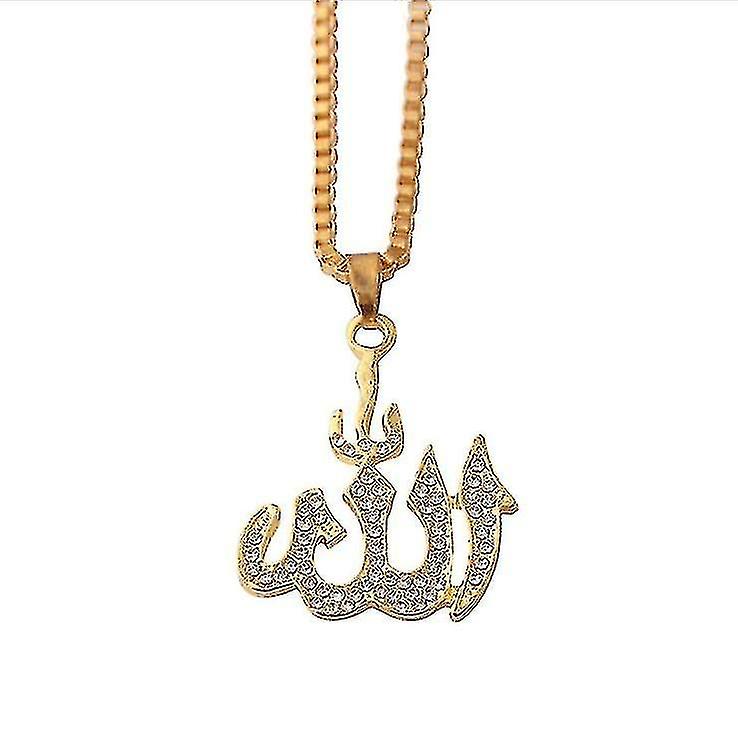 Cadena chapada en oro de 18 quilates Allah Muslim