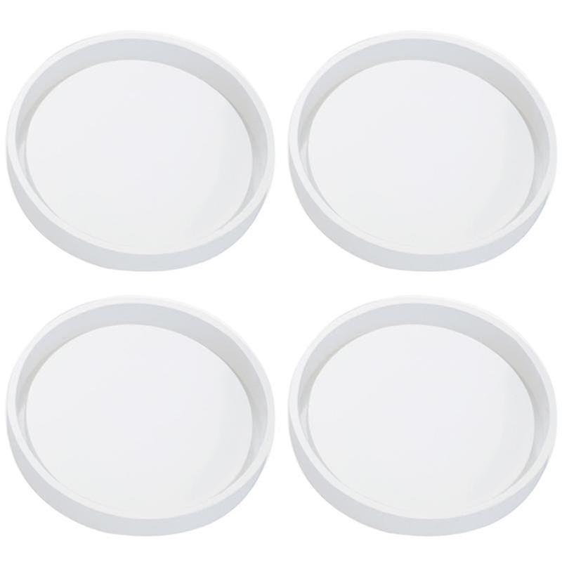 4 Pack Big Diy Round Coaster Silicone Mold Diameter 3.94inch/10cm