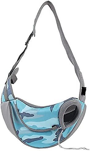 كامو الأليفة حبال الناقل للكلاب الصغيرة القطط ، جرو القطط السفر سلامة حقيبة حمل ، حقيبة يد أمامية مقاومة للهروب ، حمل حمل واحد بكتف ل S