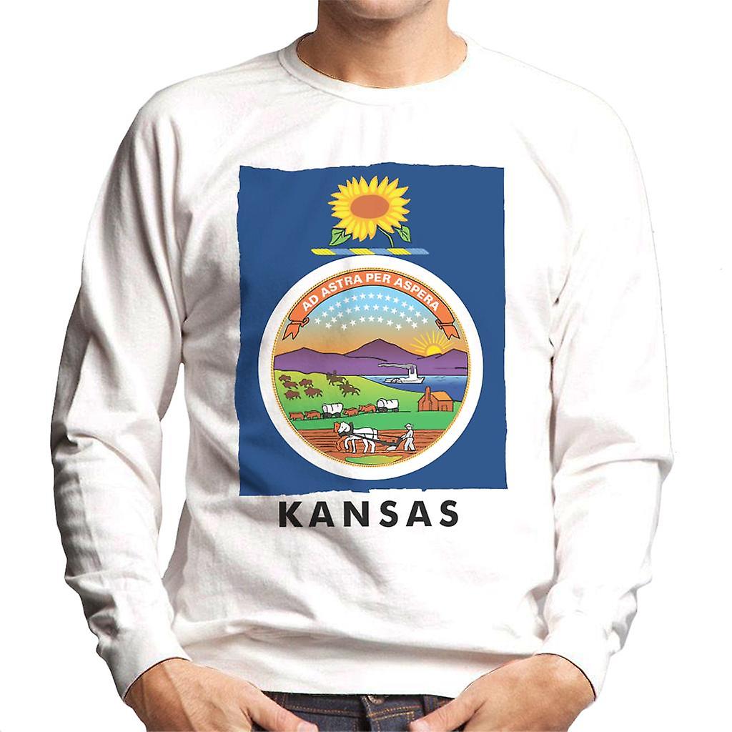Kansas State Flag Men's Sweatshirt