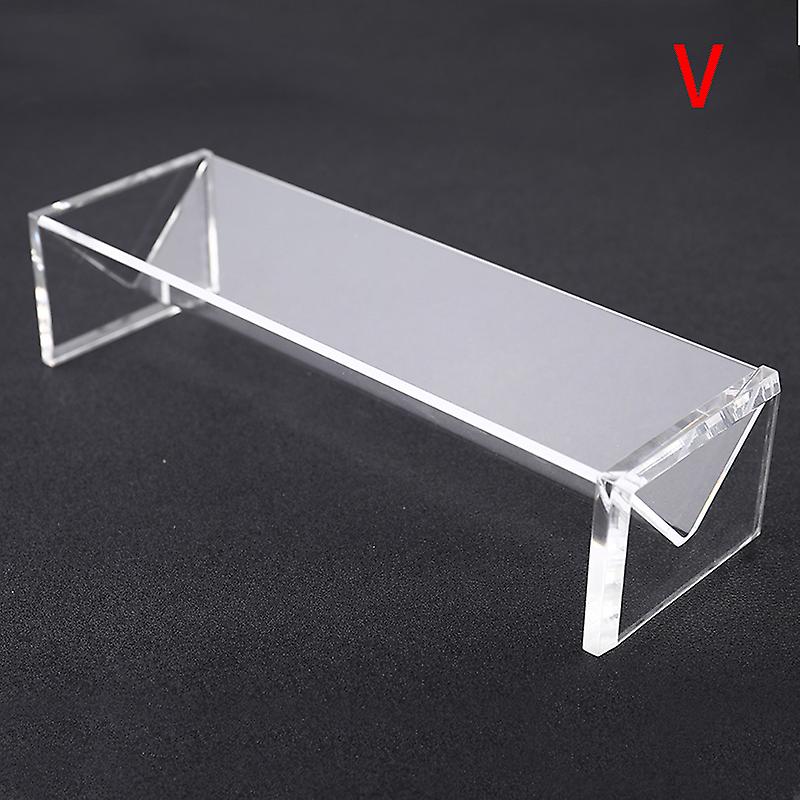 1pc Acrylic Clear Cracker Holder Rectangular Food Tray Cookie Display Stand