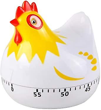 Chicken Shaped Kitchen Timer, Countdown Timer for Cooking (White)