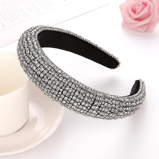 2pcs Baroque Handmade Diamond Headbands Lady Luxury