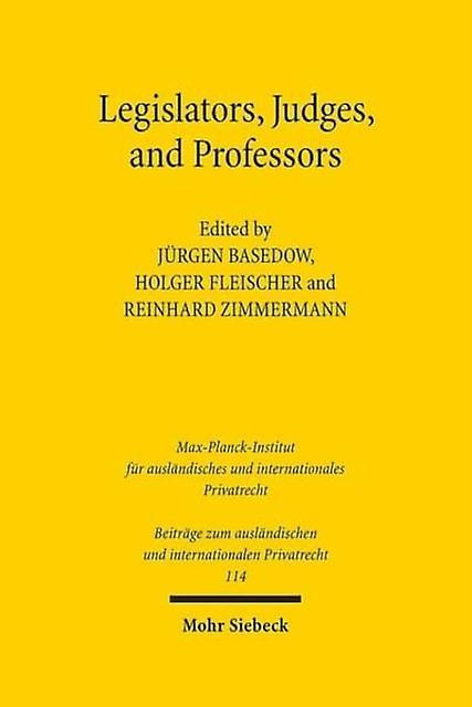 Legislators Judges And Professors Hardback Book