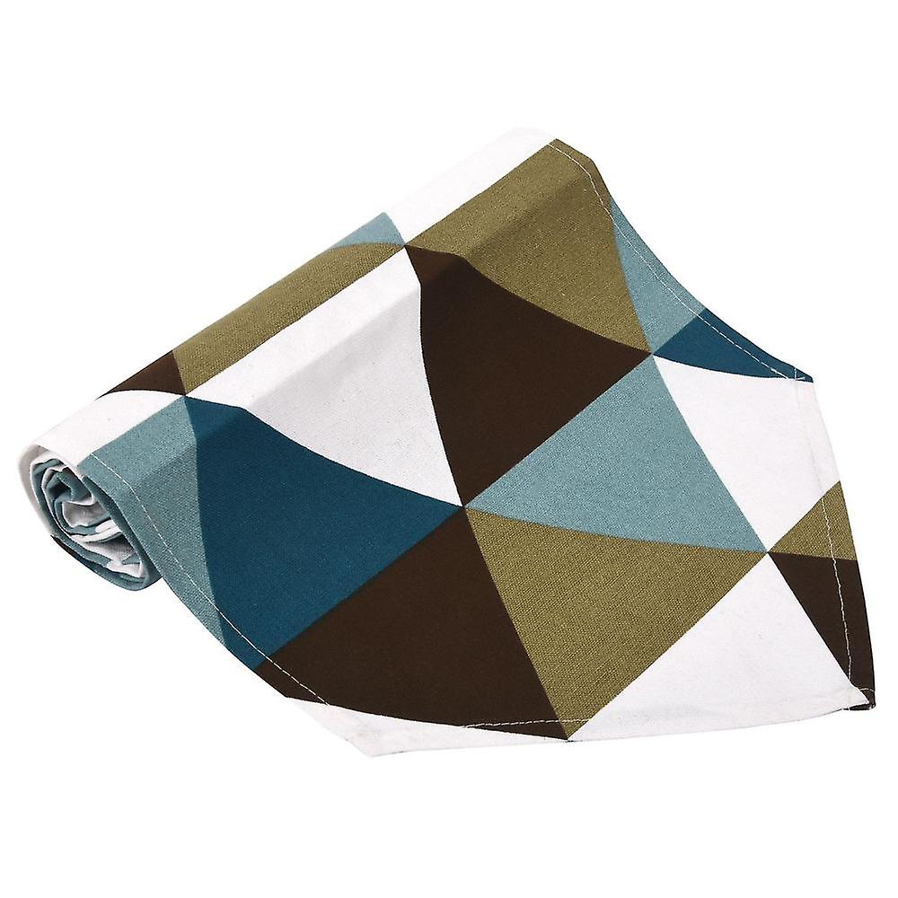 Modern Geometric Triangle-pattern Table Runner - Polyester Fabric Table Top Decoration Home Decor