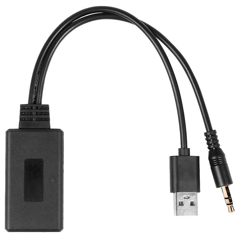 Car Wireless Bluetooth Module Music Adapter Auxiliary Receiver Aux Audio Usb 3.5mm Socket Compatible Bmw E