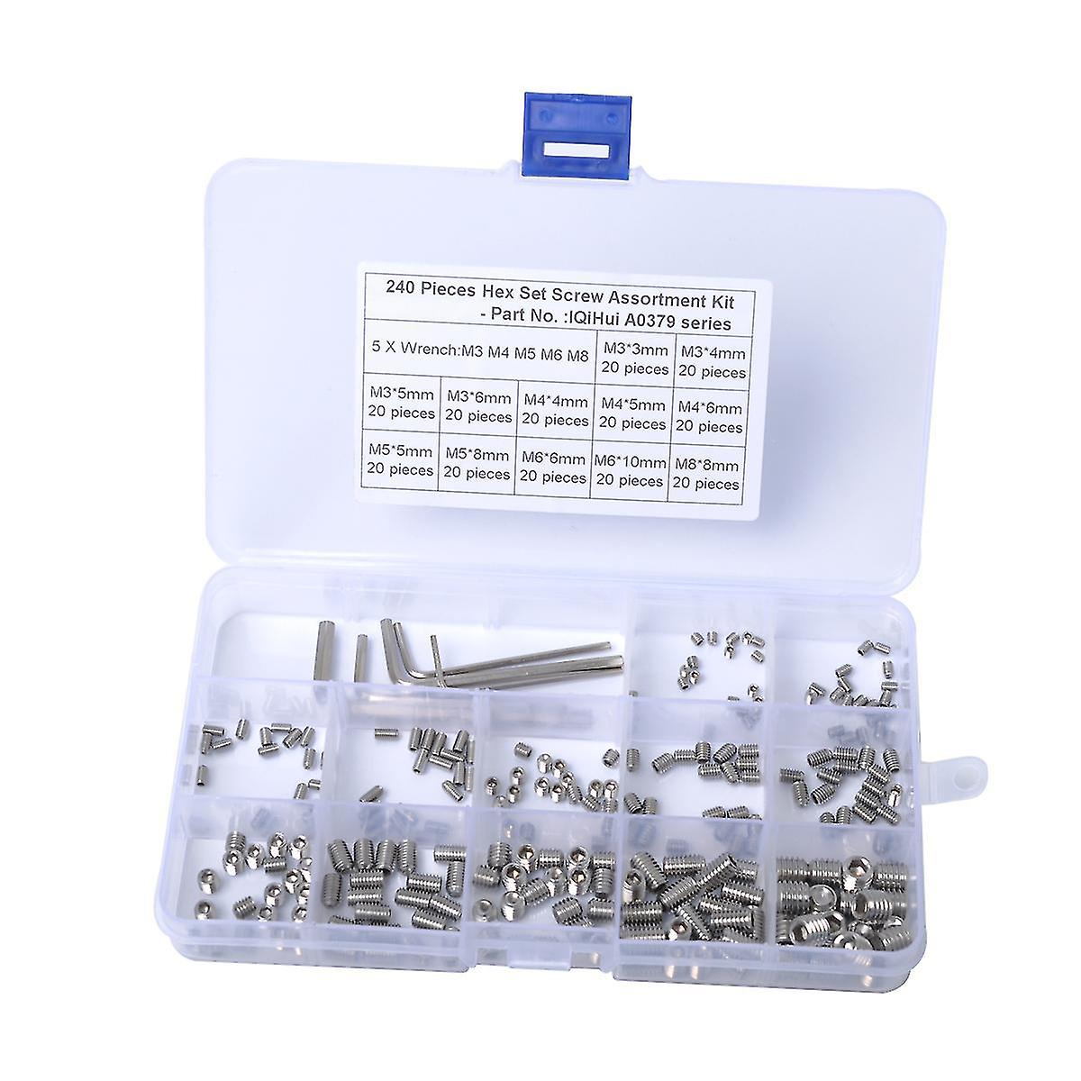 240 Pcs Screw Spacers Nylon Hex Standoff Hex Standoff Spacer