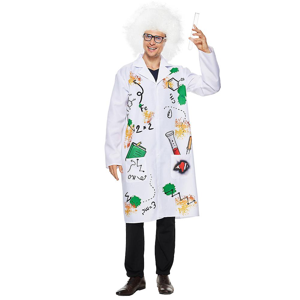 Halloween Frankenstein Lab Costume Crazy Scientist Stage Performance Outfit