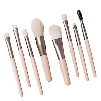 8pcs Mini Make-up Borstel Set Draagbare Concealer Oogschaduw Borstel Set