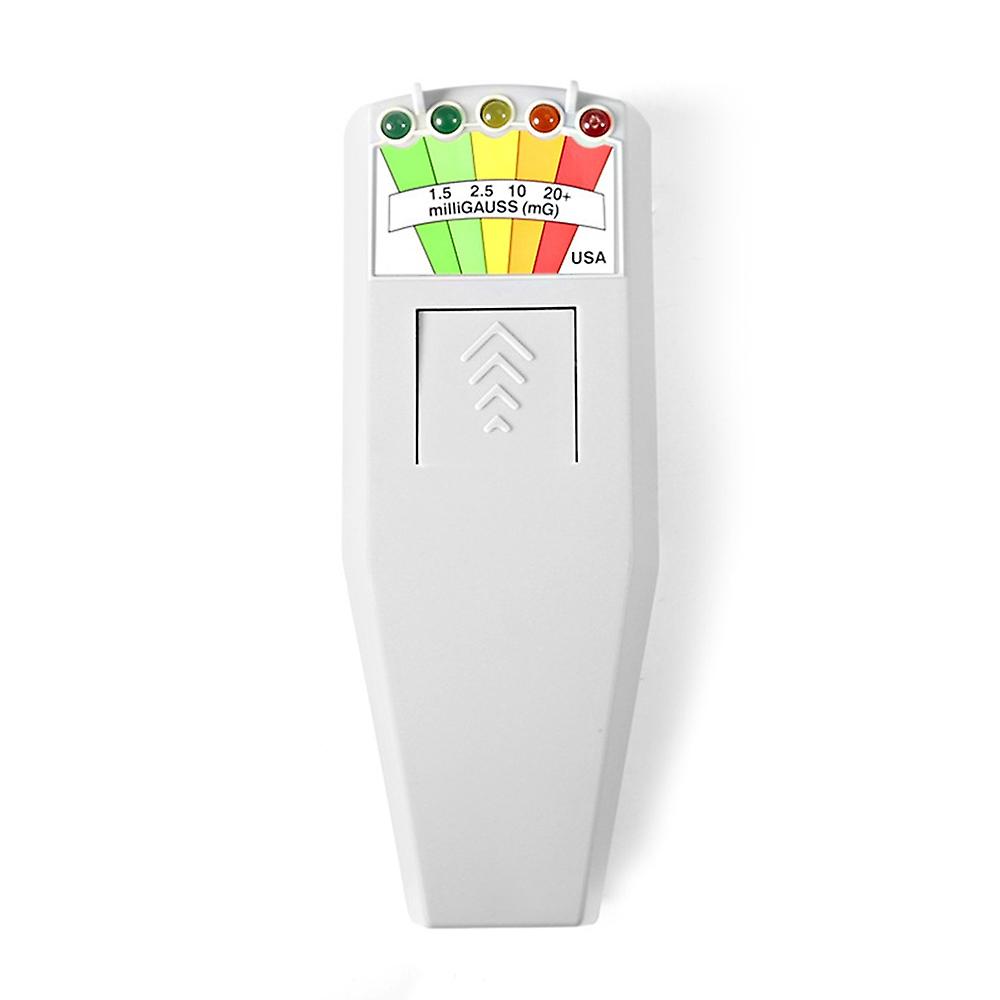 Electromagnetic Field EMF Gauss Meter Radiation Detector Portable EMF Magnetic Field Monitor 5 LED G