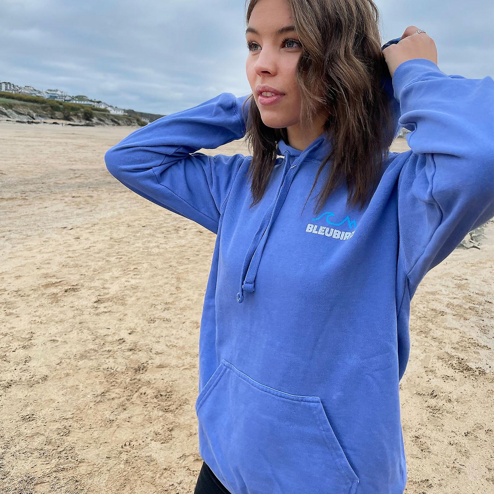Bleubird Tides Hood Pullover Hoody Sweatshirt Hoodie Top - Ocean