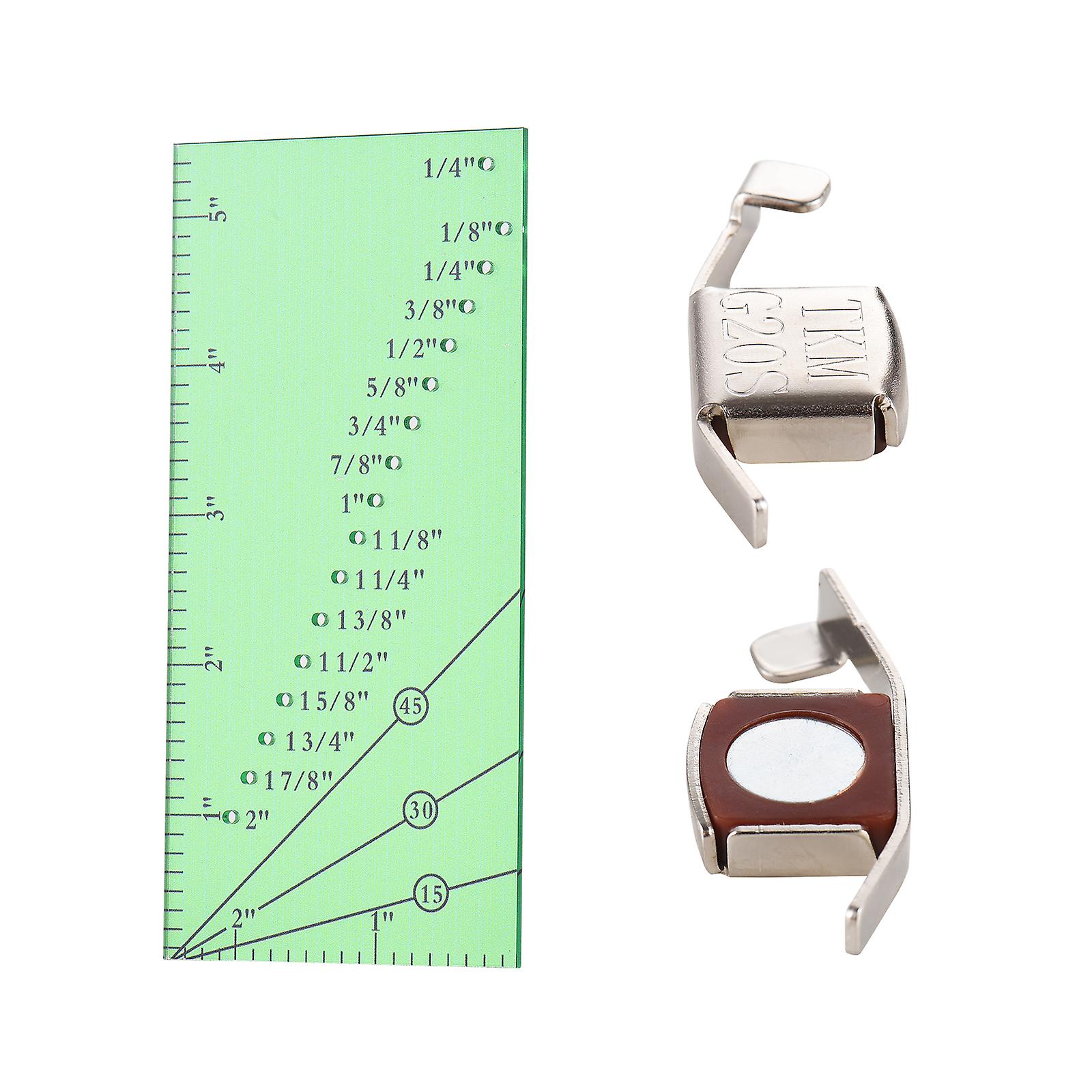 Seam Allowance Ruler And 2 Magnetic Seam Guide