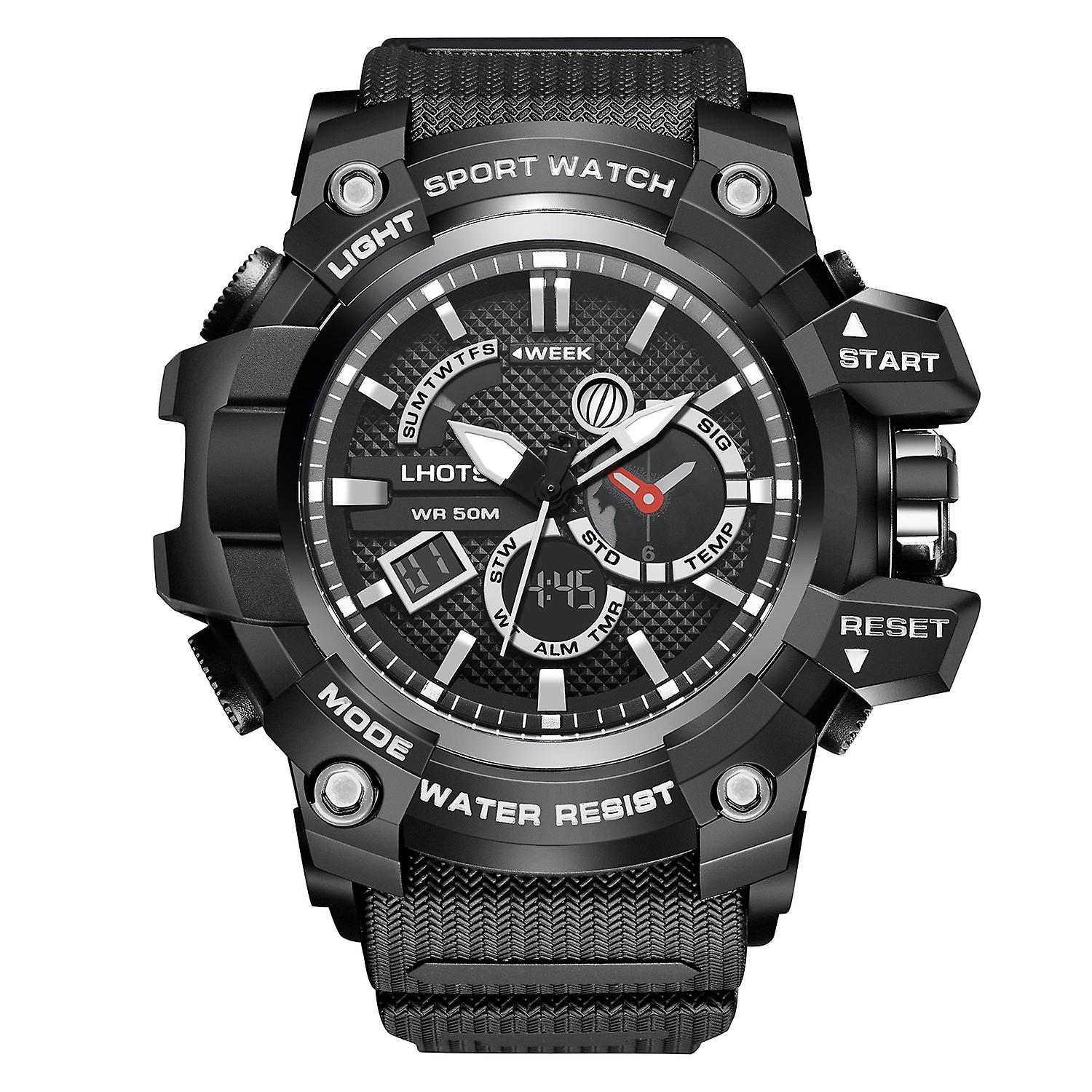 Waterproof Men Digital Military Sports Watch Tactical LED Backlight Wristwatch
