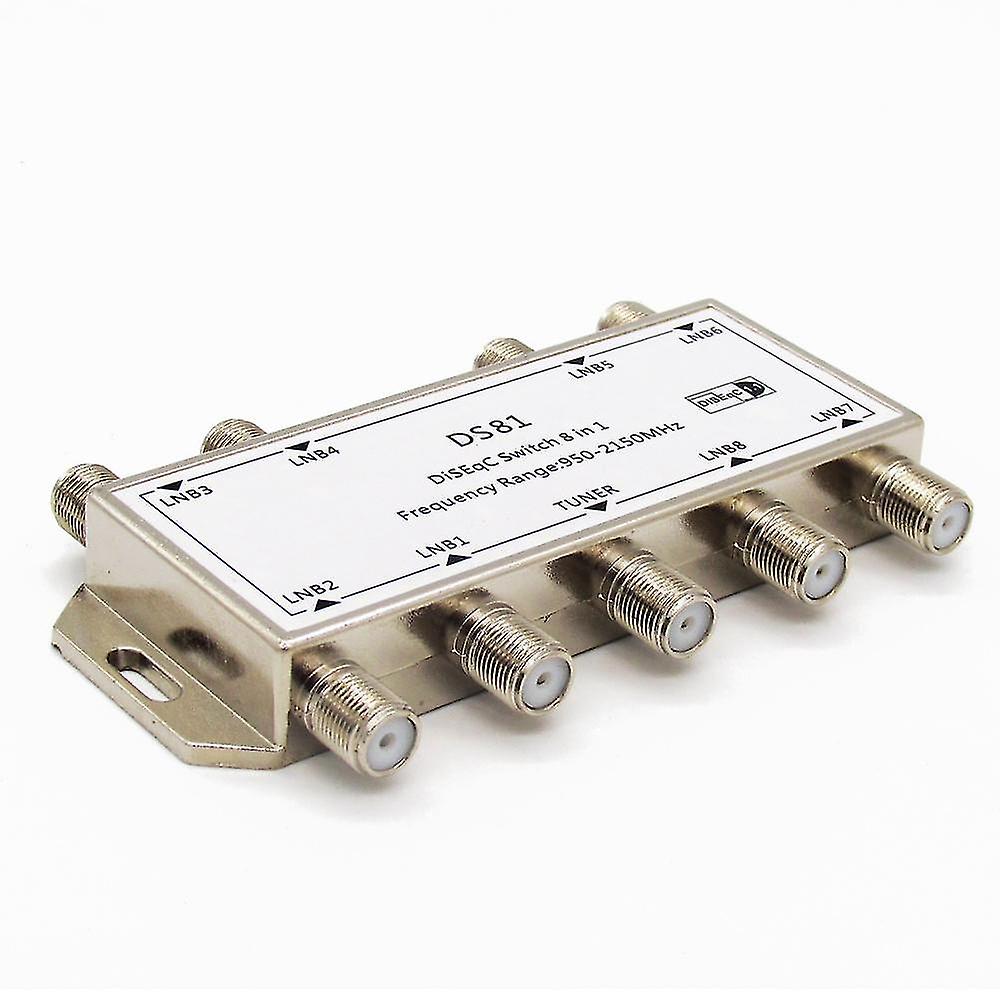 DS-81 8 in 1 TV Satellite Signal DiSEqC Switch LNB Receiver Multiswitch