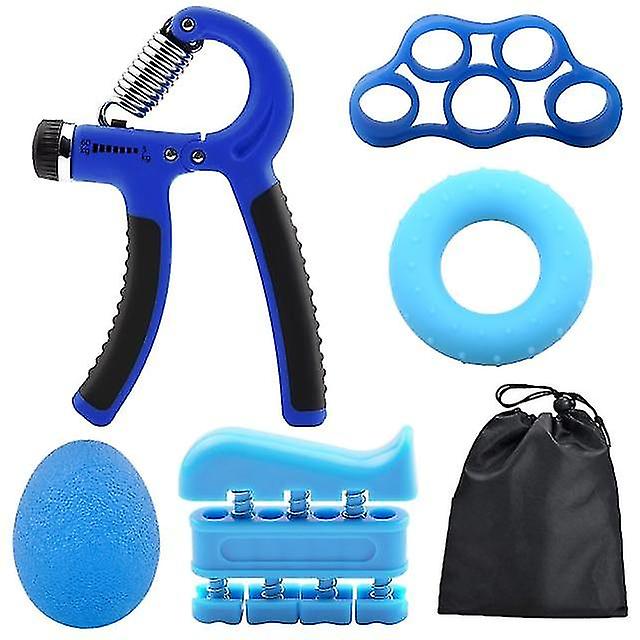 Hand Exercisers 6pc/set Gym Fitness Adjustable Hand Grip Set Kit Blue