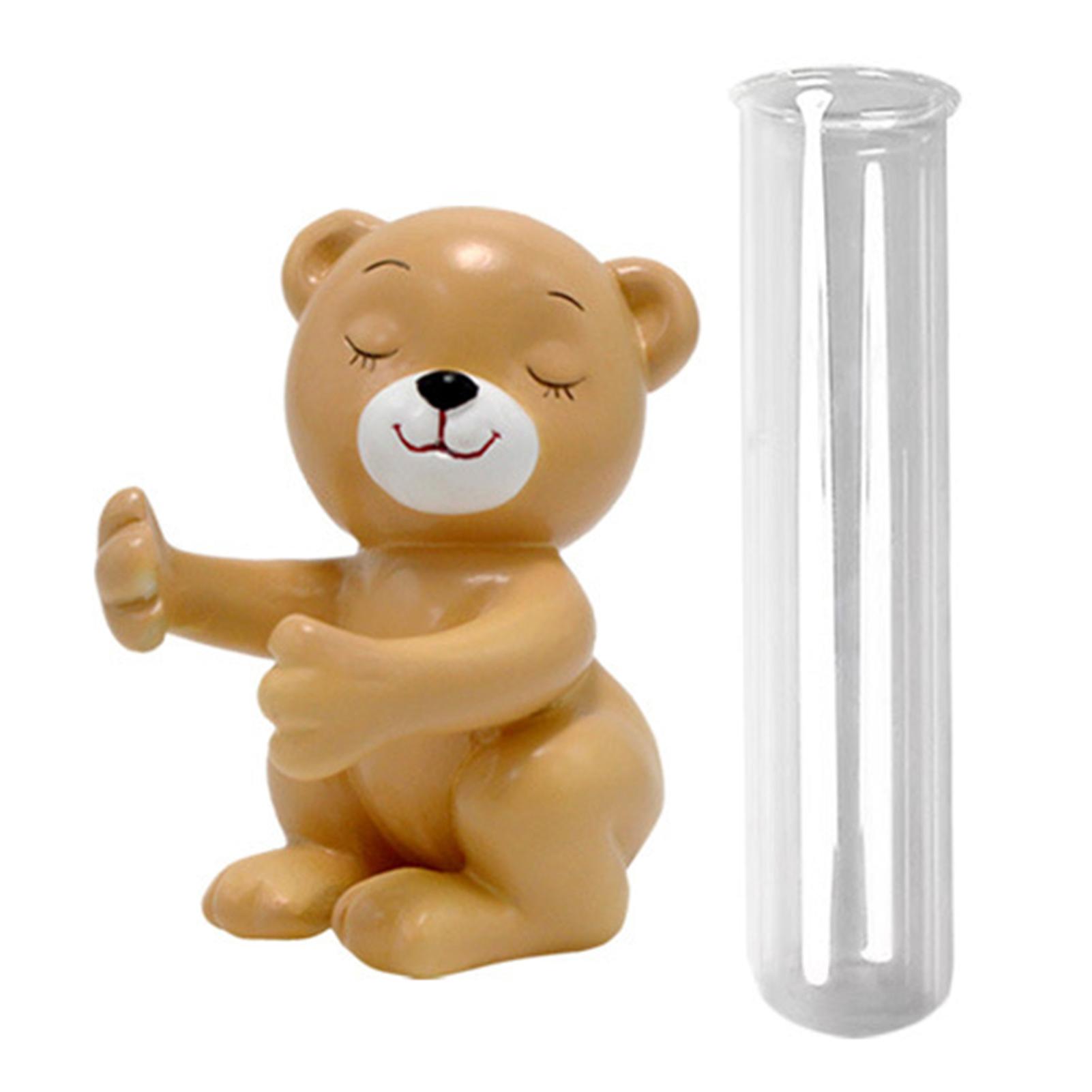 Transparent Glass Vase Reusable Hanging Flower Container for Home Bedroom