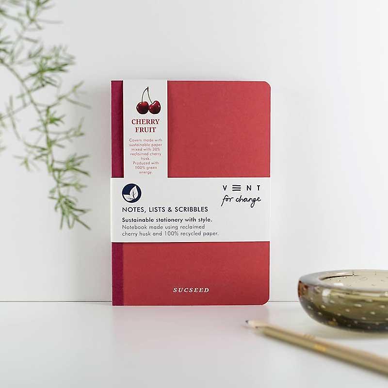 Recycled Sucseed A5 Notebook - Reclaimed Cherry Husk