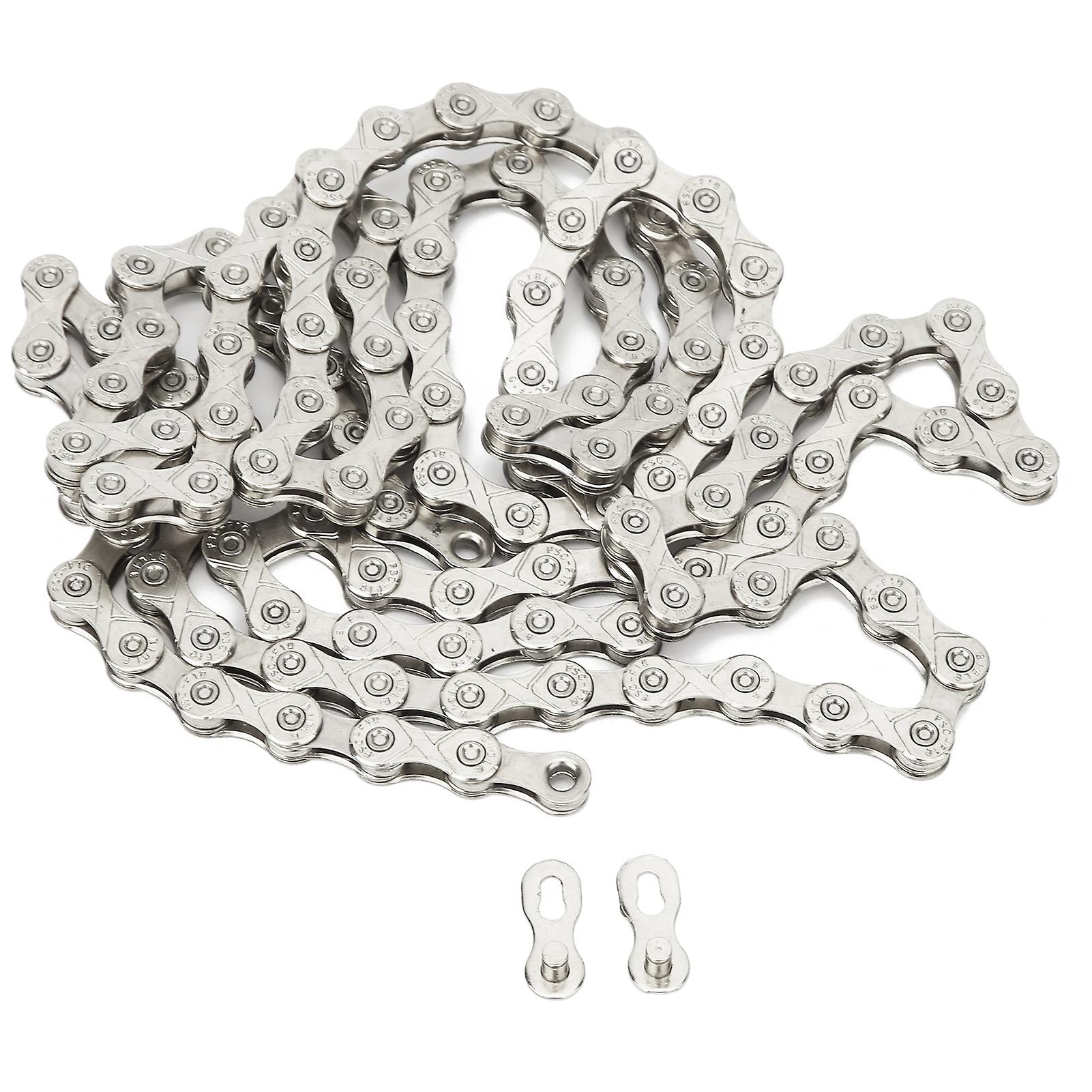 F10 Mountain Road 10Speed Bicycle Chain Steel 10 Speed Adjustable Cycle Bicycle AccessoriesSilver
