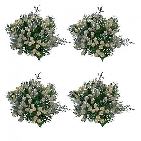 Candle Rings 4-pack for chandeliers in champagne color and green from Swerox