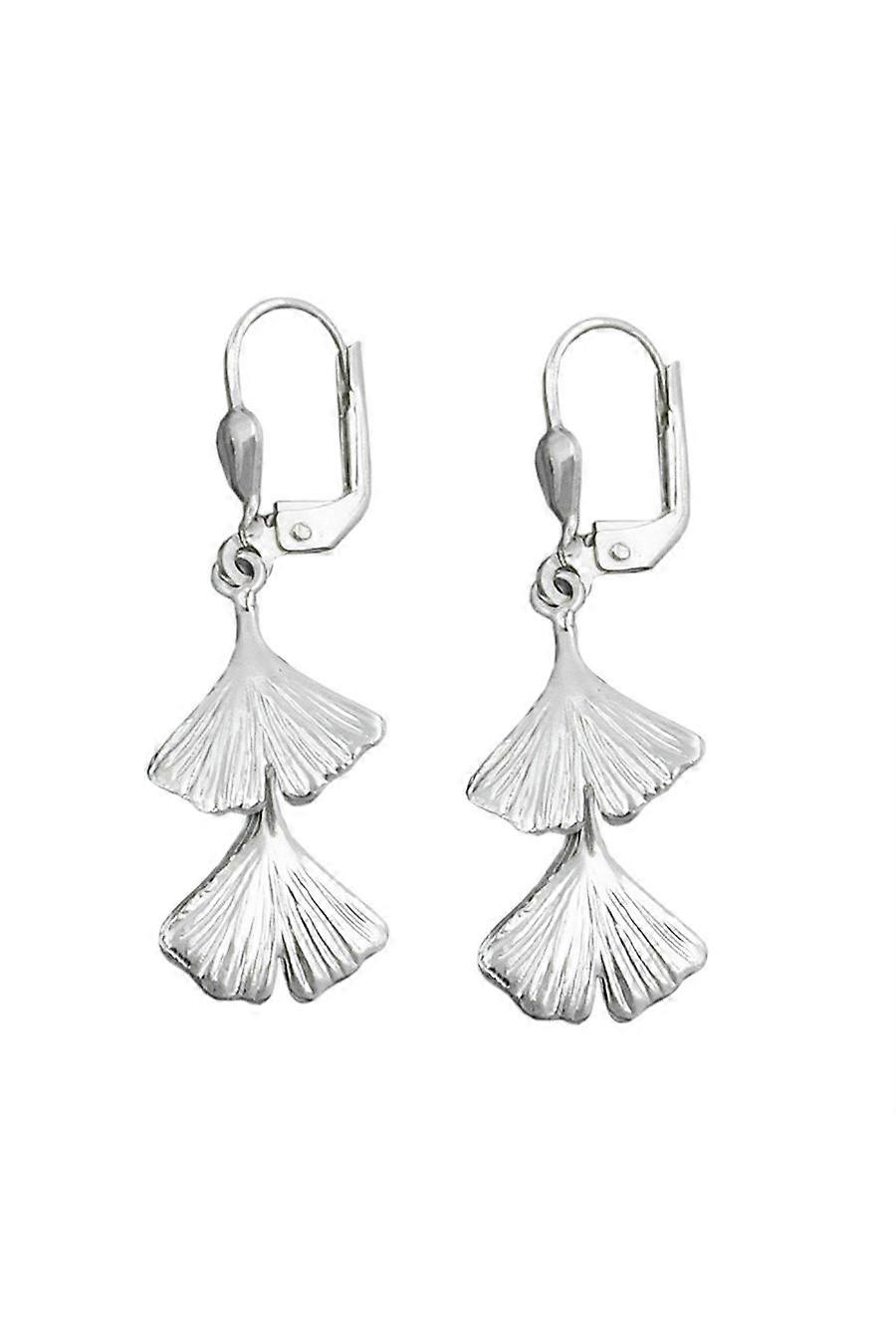 Leverback Earrings Ginkgo Leaf 925 - Gl92057