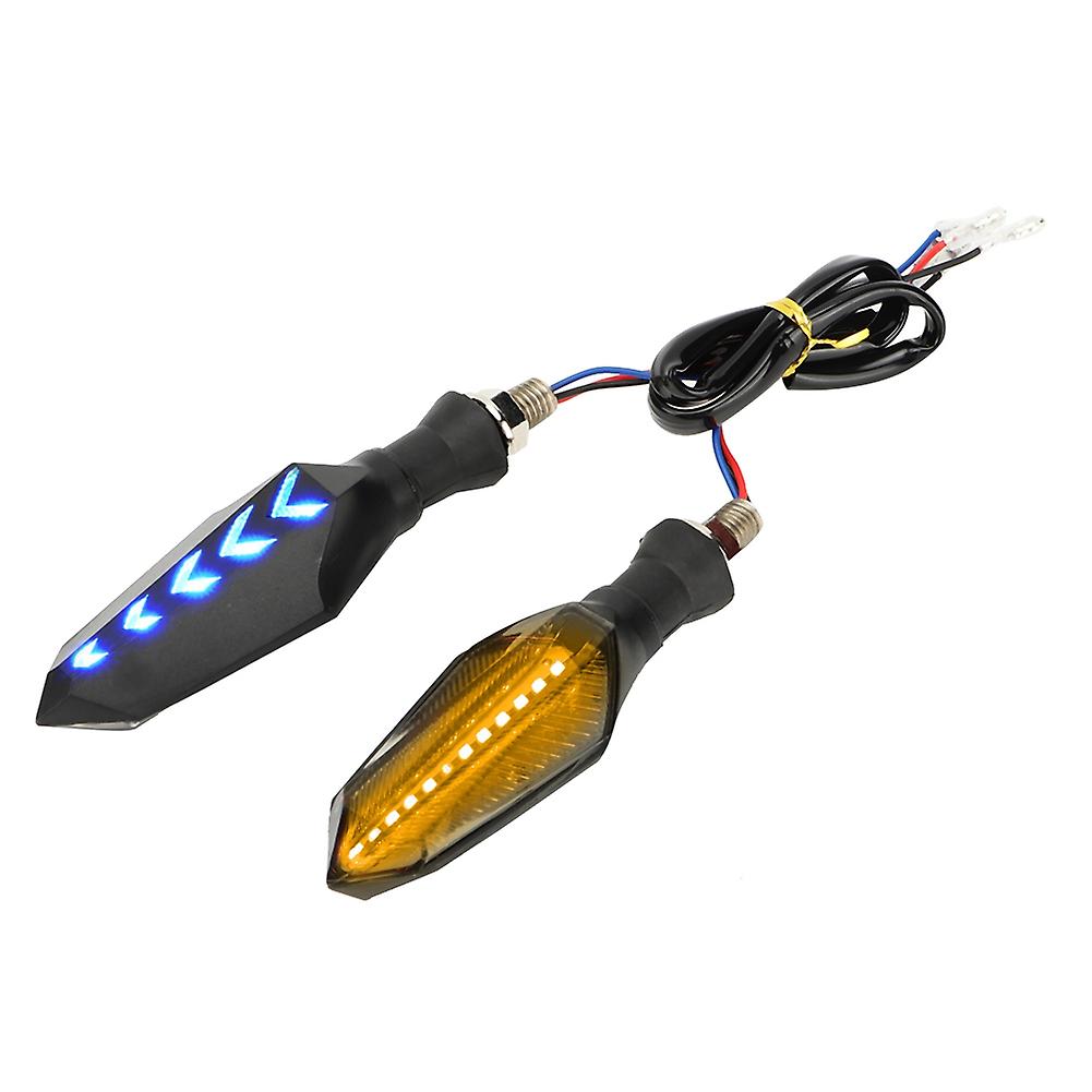 Motorcycle LED indicator lights for double sided installation
