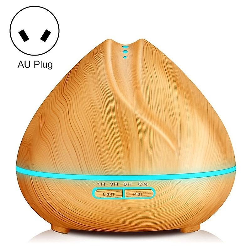 Peach Shape Wood Grain Remote Control Ultrasonic Humidifier