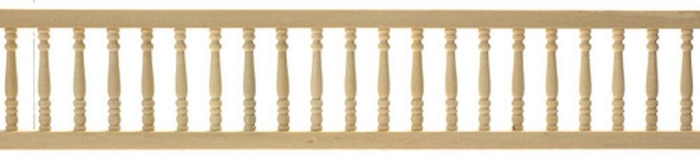 Dolls House Miniature Fixtures Fittings Set Of 3 Natural Wood Widows Walk Rails
