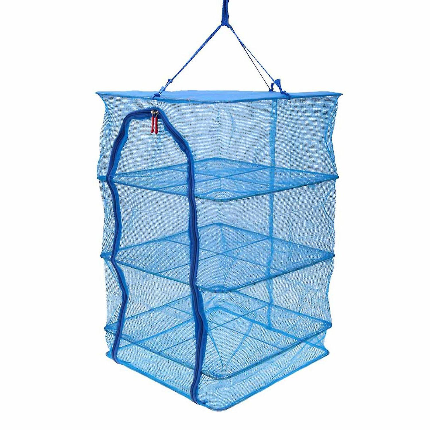 40 * 40 * 65cm 4 Layers Vegetable Fish Dishes Mesh Hanging Drying Net