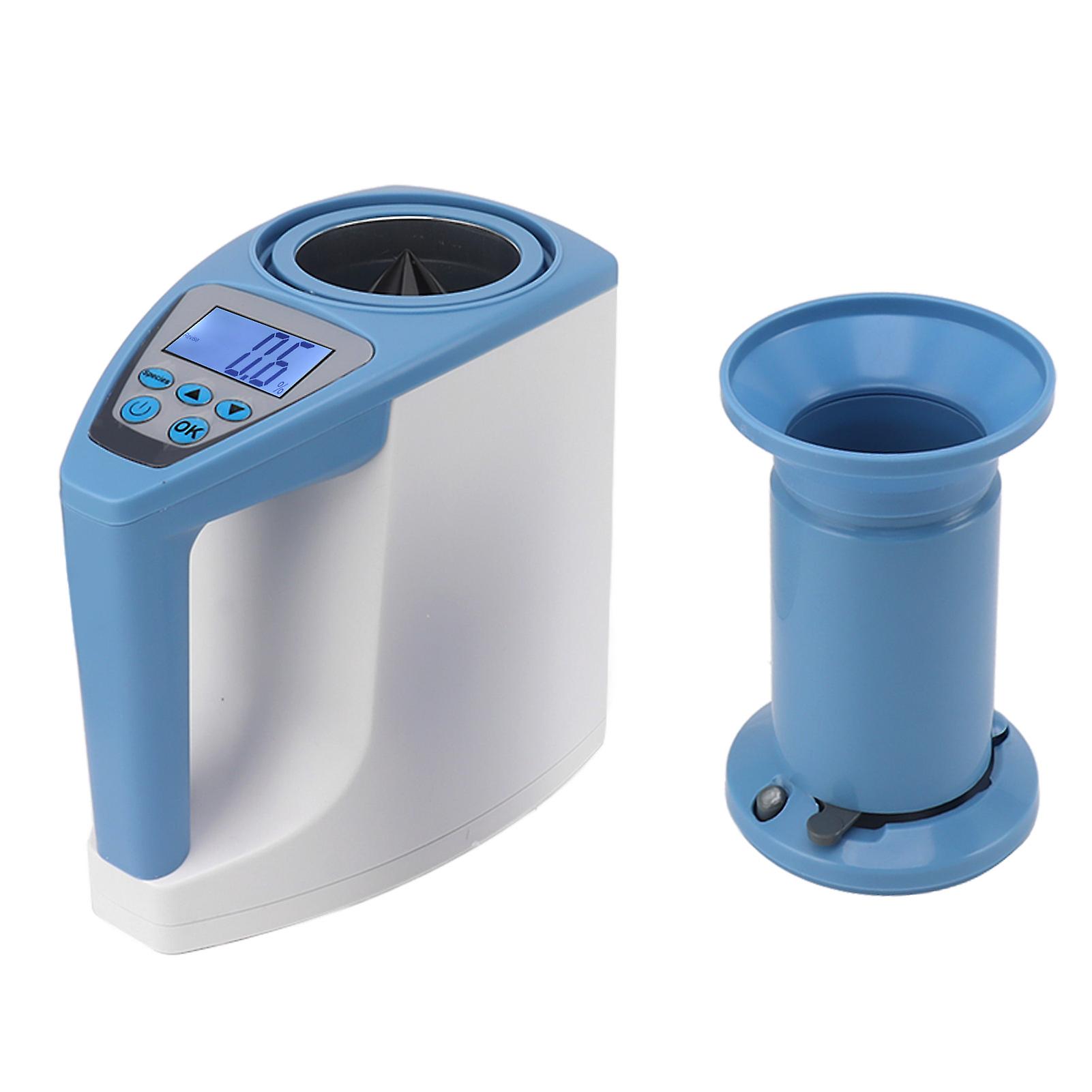 Grain Moisture Meter Smart Digital Portable Tester Accurate for 24 Grains 100‑240V US Plug