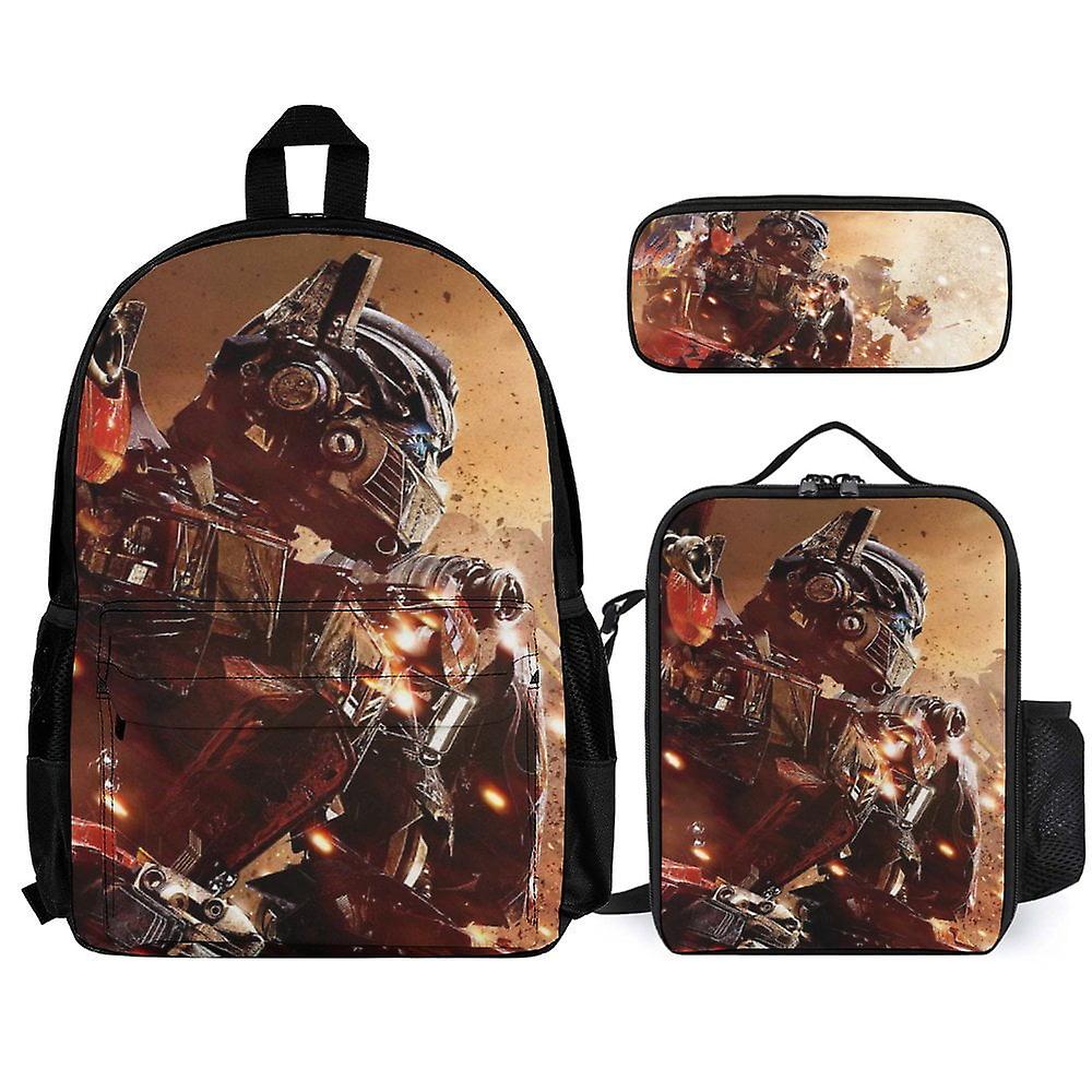 Transformers 3Pcs Backpacks Sets with Lunch Bag And Pencil Case