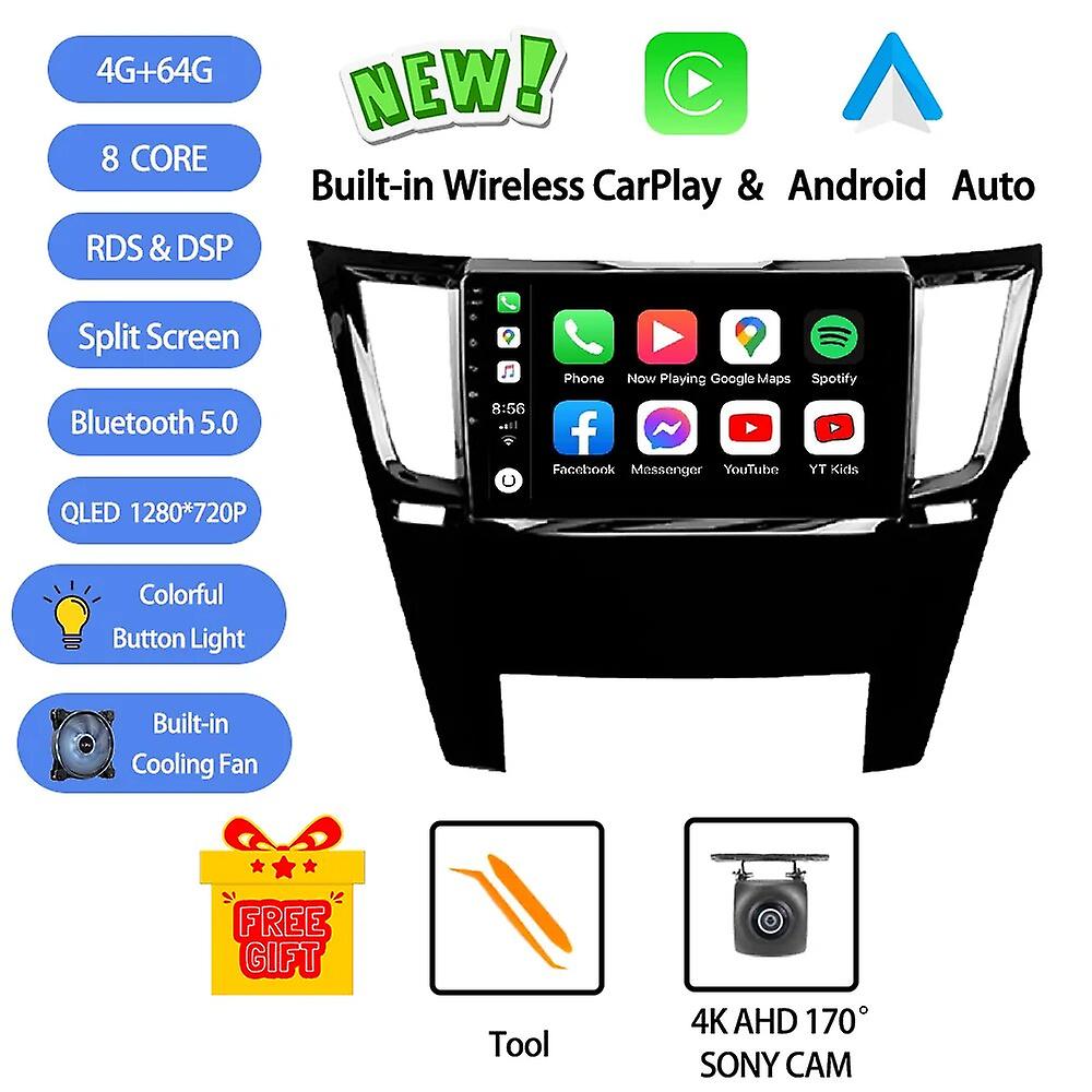 Android 13 For Subaru Outback Legacy 2009-2014 Car Radio Stereo Multimedia Video Player Gps Wireless Carplay Head Unit Rds Dsp