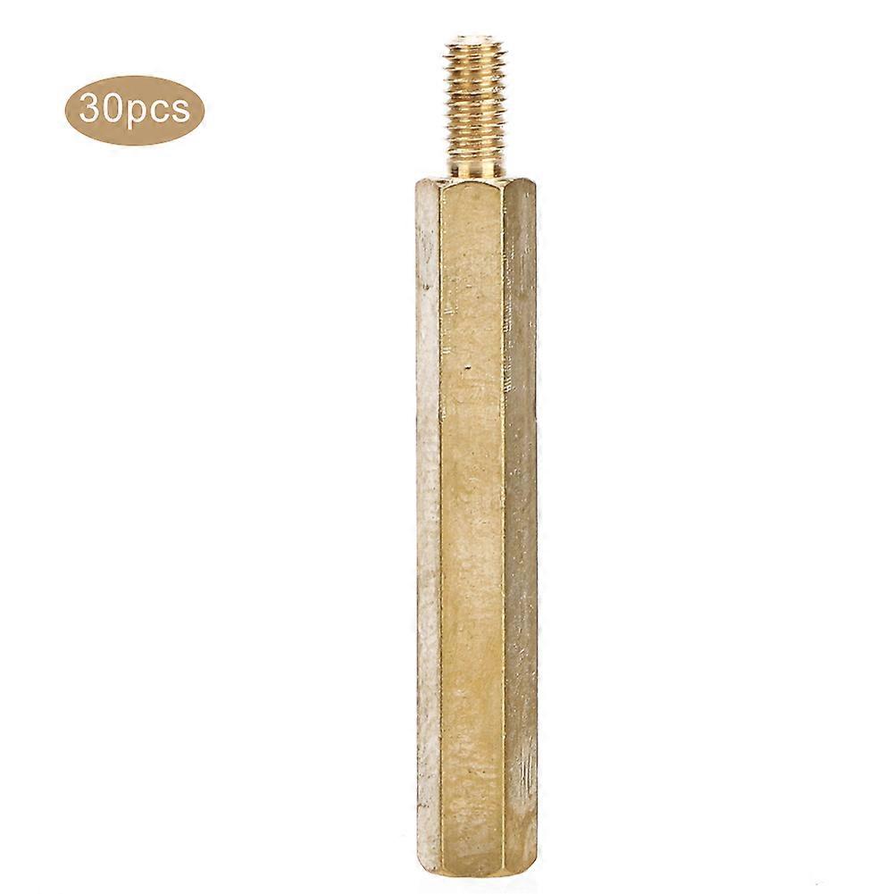 اقتران النحاس المواجهة M3 أطقم استبدال المكسرات السداسية ذات الرأس الواحد للوحة ثنائي الفينيل متعدد الكلورM3 × 30 30 قطعة