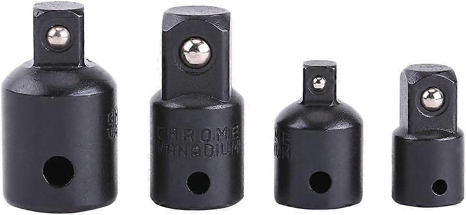 Set of 4pcs Increasing and Reducing Adapters 1/2", 3/8", 1/4" for Wrench Sockets