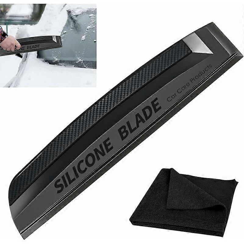 Silicone Car Squeegee - Silicone Scraper For Car: Silicone Squeegee, Car Squeegees, Window Wiper For Car Body And Car Windows, Windows, Mirrors