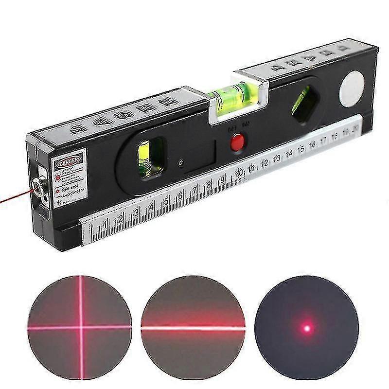 2-in-1 Laser Level Spirit Level With Light, Magnetic Laser Leveler Tool For Construction Picture Hanging Wall Writing Painting Home Renovation