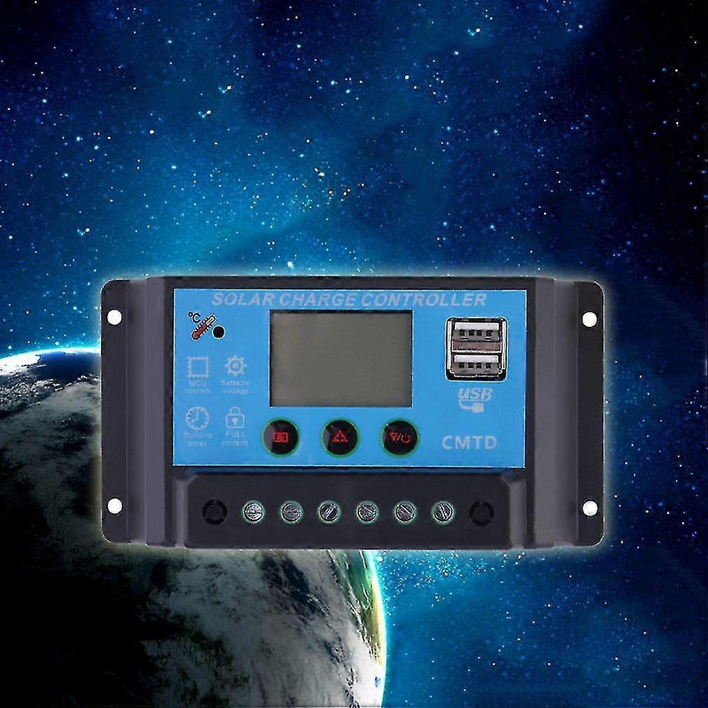 12v/24v Lcd Solar Charge Controller Battery Panel Regulator Switch Safe