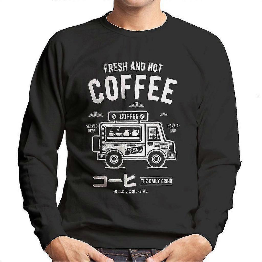 Fris en hete koffie mannen Sweatshirt