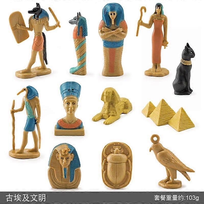 12pcs/set Simulation Ancient Egypt Mummy Model Ornaments